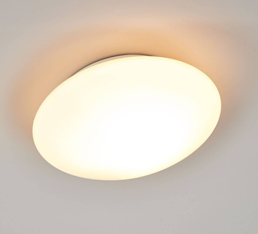 Alba taklampe av opal glass, Ø 25 cm