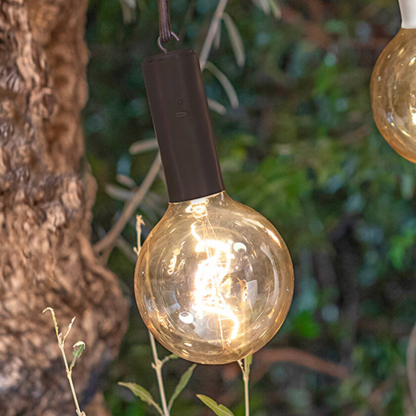 Edy G125 utendørs LED-hengelamope, svart