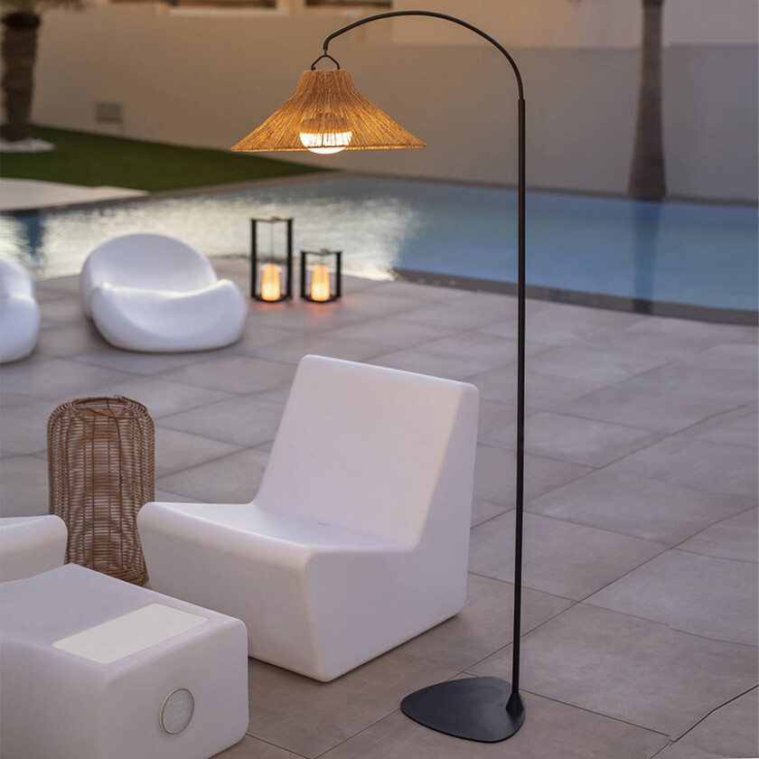 Niza LED-gulvlampe, innendørs/utendørs, 168 cm