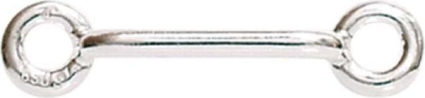 Veskelåshempe i 830 hvitt sølv