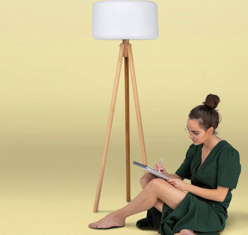 Chloe LED-gulvlampe solar + batteri