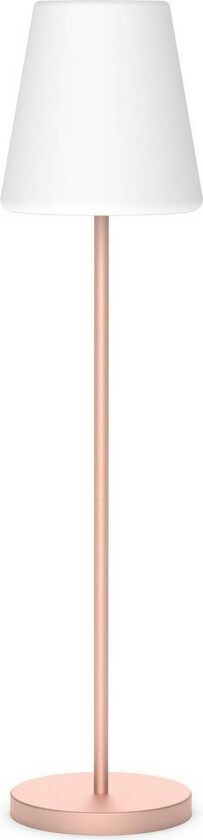 Lola Slim 180 solcellegulvlampe i rosa gull