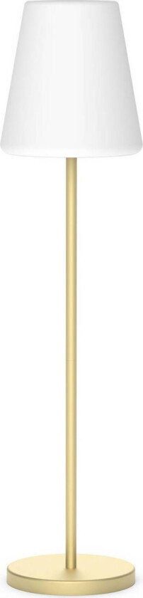 Lola Slim 120 solcelledrevet gulvlampe i messing