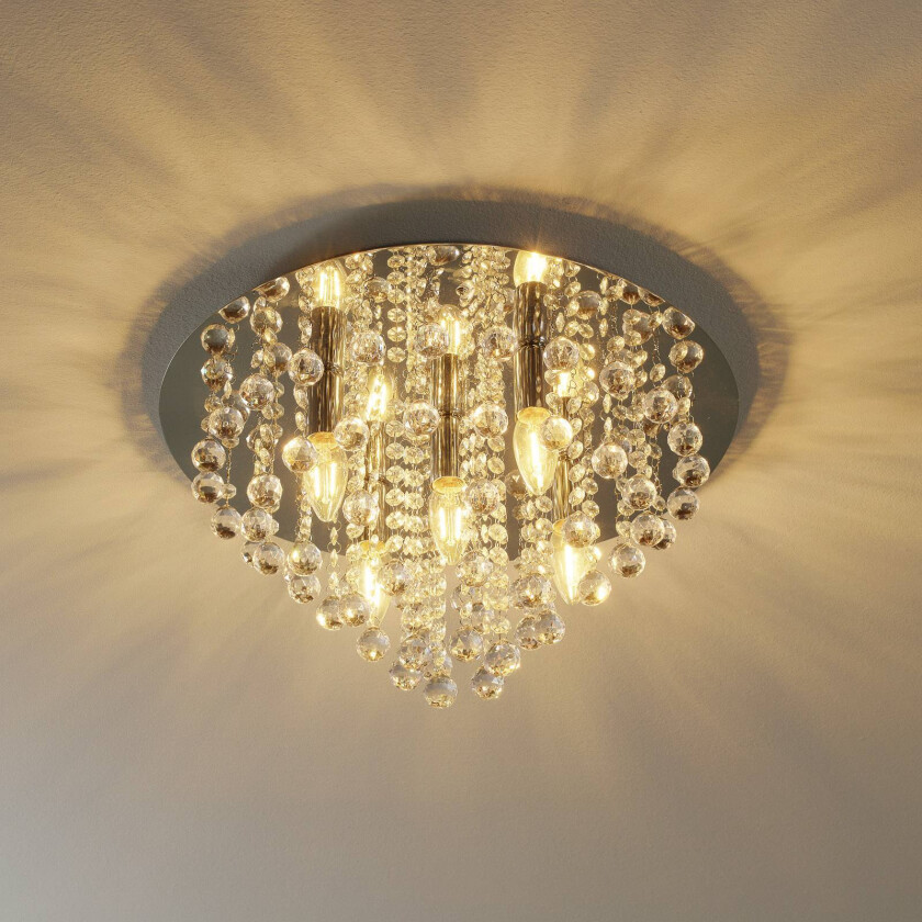 Skinnende Londen taklampe med fem lys