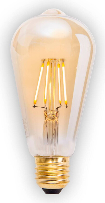 LED-pære E27 4 W, 320 lm, varmhvit, dimbar, 4-er