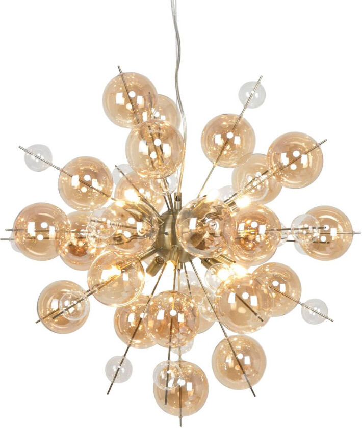 Hengelampe Explosion med ravfargede kuler