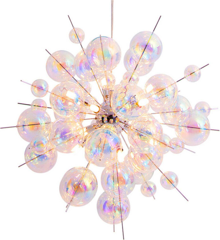 Explosion hengelampe av glass, 10 lyskilder