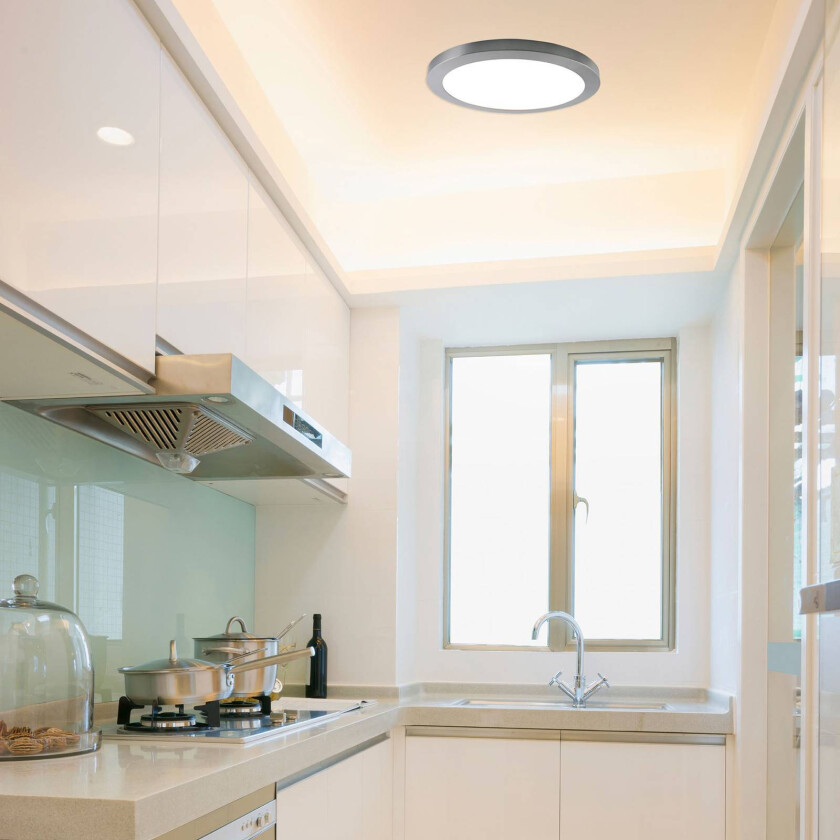 Bonus LED-taklampe med magnetring, Ø 33 cm