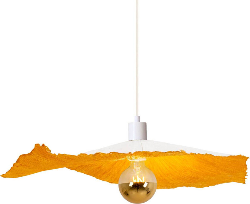 Crazy Paper pendellampe hvit-gull, Ø 56cm