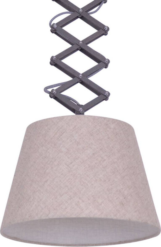 Adrienne tekstil-taklampe høydejusterbar