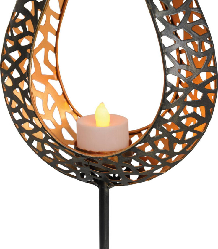 Aideen - dekorativ LED-solcellelampe med jordspyd