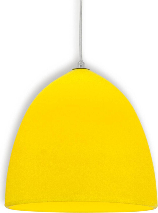 Gulfarget pendellampe Fancy i silikon