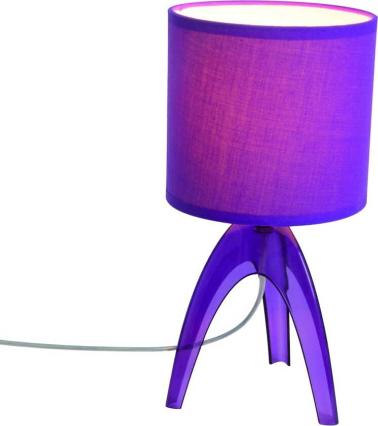 Trendy bordlampe Ufolino, fiolett