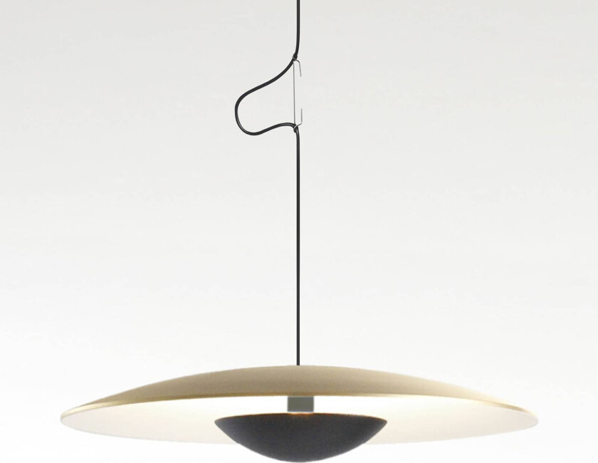 MARSET Ginger LED-pendel, triac Ø42cm messing/hvit