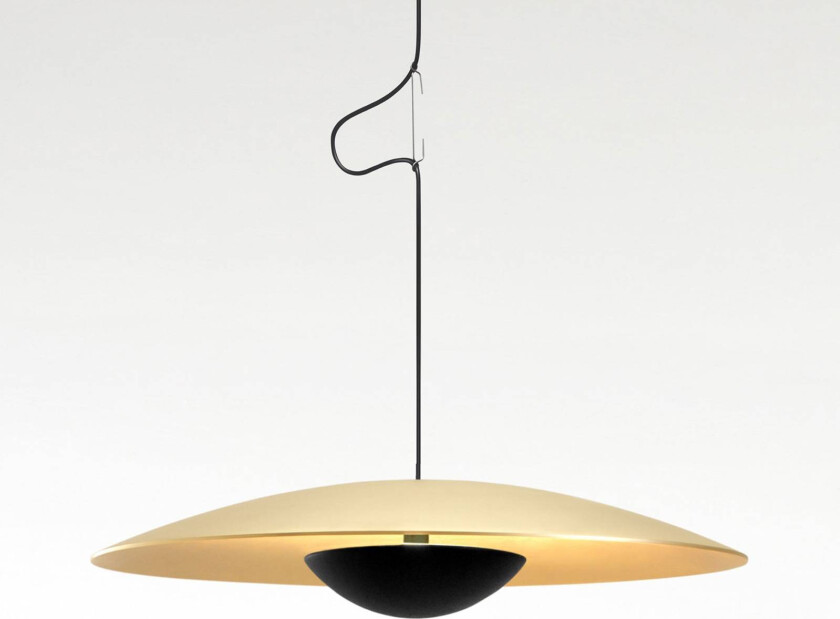 MARSET Ginger LED-pendel, triac, Ø42cm messing