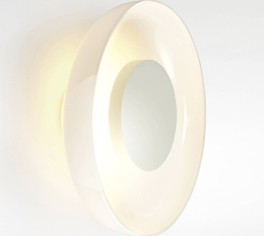 MARSET Aura LED-vegglampe, Ø 25 cm, opal