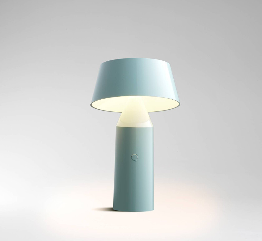 MARSET Bicoca LED-bordlampe batteri lyseblå