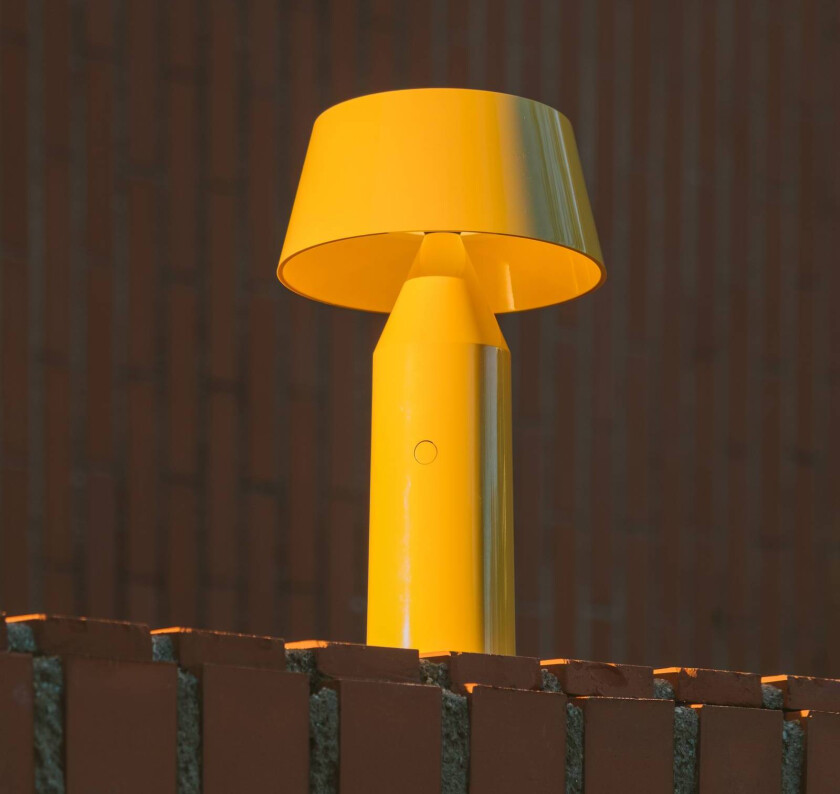 MARSET Bicoca LED-bordlampe batteri gul