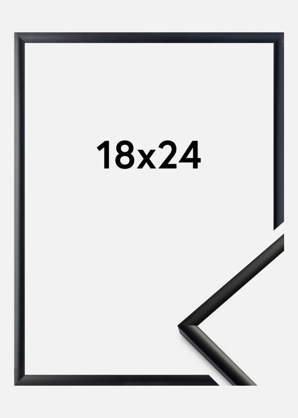 Ramme New Lifestyle Akrylglass Matt Svart 18x24 Cm