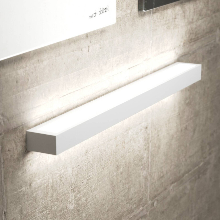 Mera LED-vegglampe, bredde 80 cm, hvit, 3000K