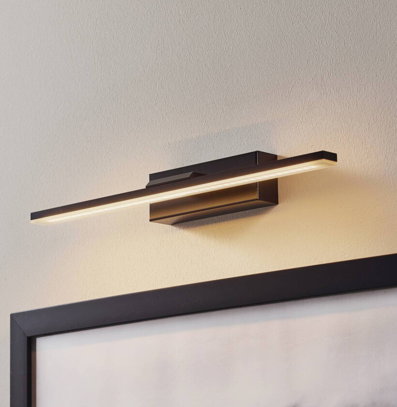 LED-vegglampe Miroir 40 cm svart 3000K