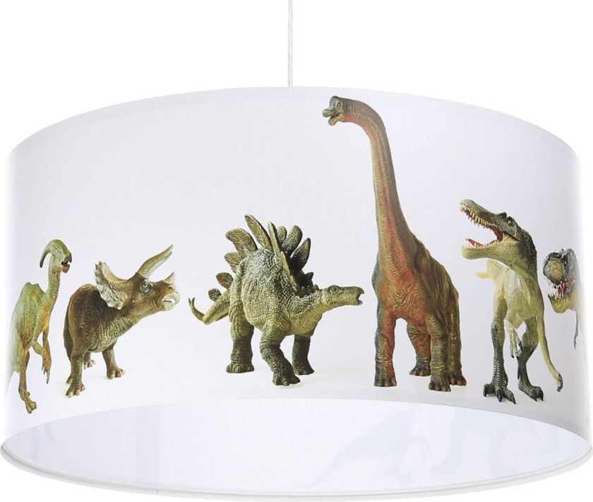 Dino-hengelampe til barnerommet med fotomotiv
