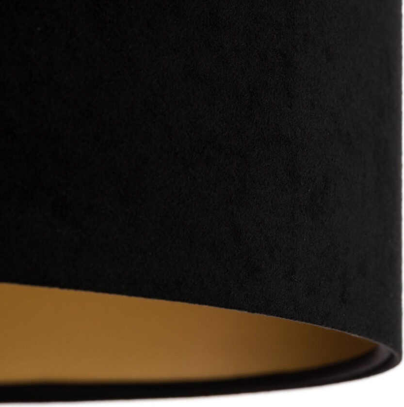 Salina pendellampe, svart/gull, Ø 50 cm