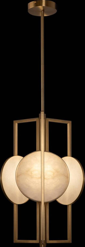 Marmo hengelampe i gull, 3 lyskilder