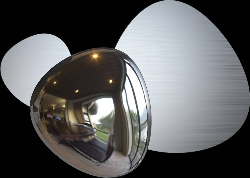 Jack-stone LED-vegglampe, 36,6 cm, nikkel