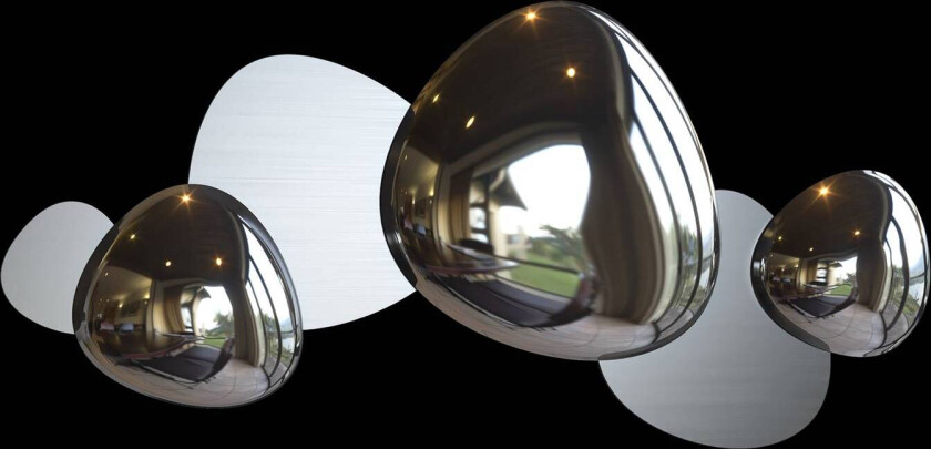 Jack-stone LED-vegglampe, 79 cm, nikkel