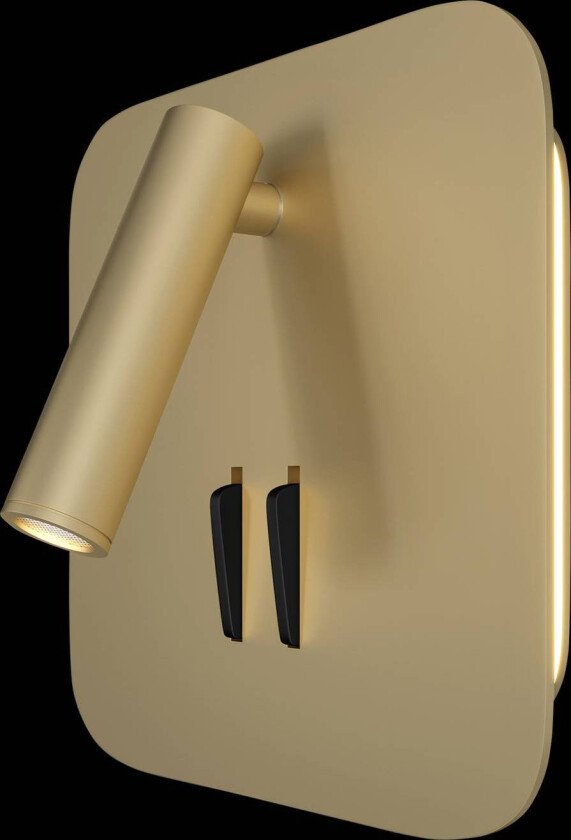 los 176 LED-vegglampe, 3 000 K kantet gull