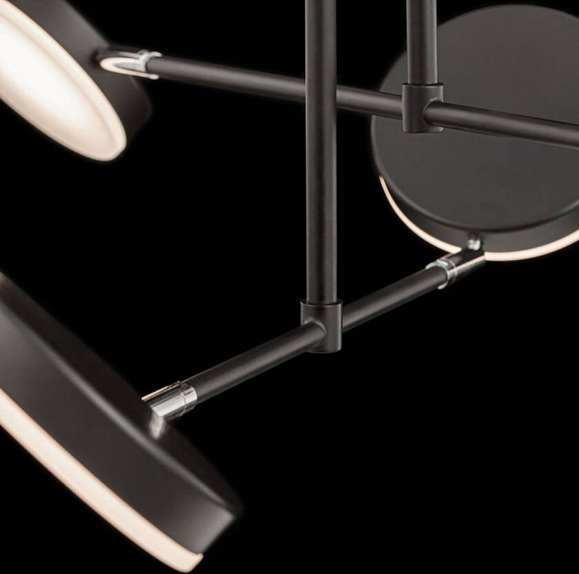 Fad LED-hengelampe dreibare skjermer 6 lk