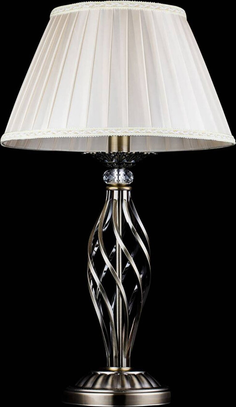 Grace bordlampe 1 lyskilde messing/beige
