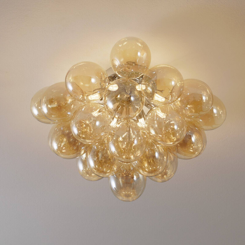 Balbo taklampe, glass rav