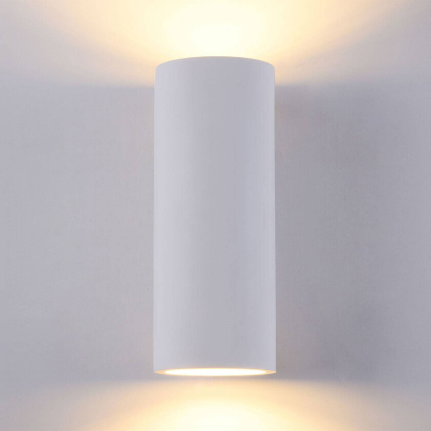Parma vegglampe av gips, 8x20 cm