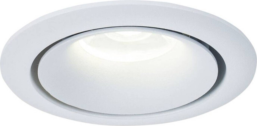 Yin downlight med ramme av aluminium hvit