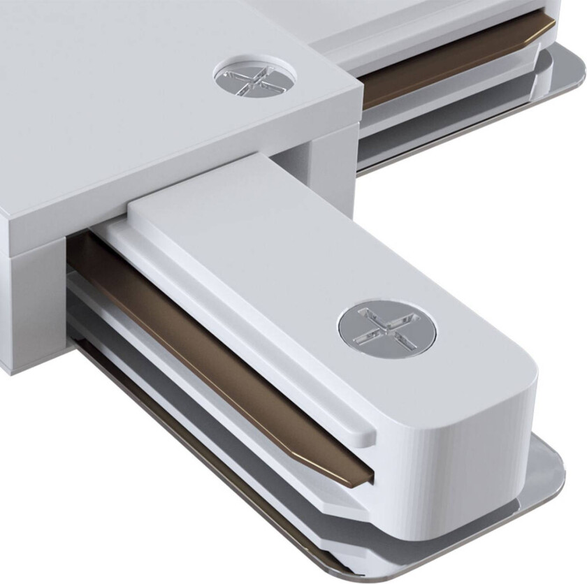 X-connector Track, 1-fase skinne, hvit