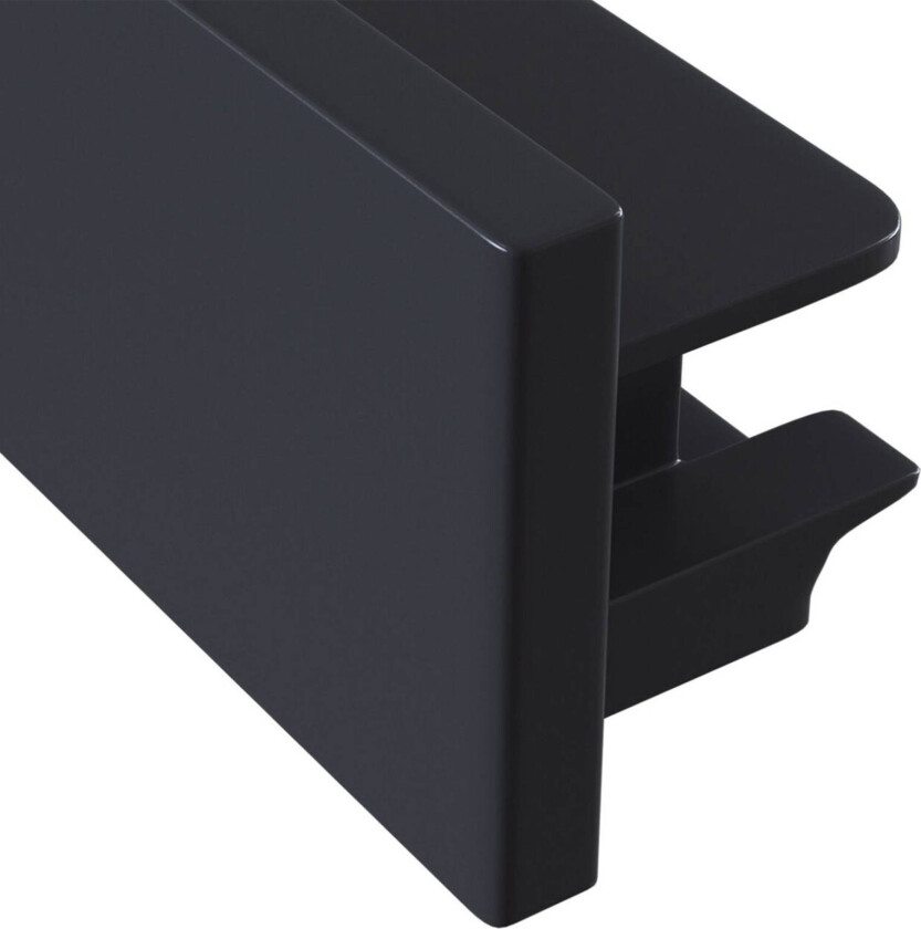 Track sluttstykke, 1-fase-skinne, svart