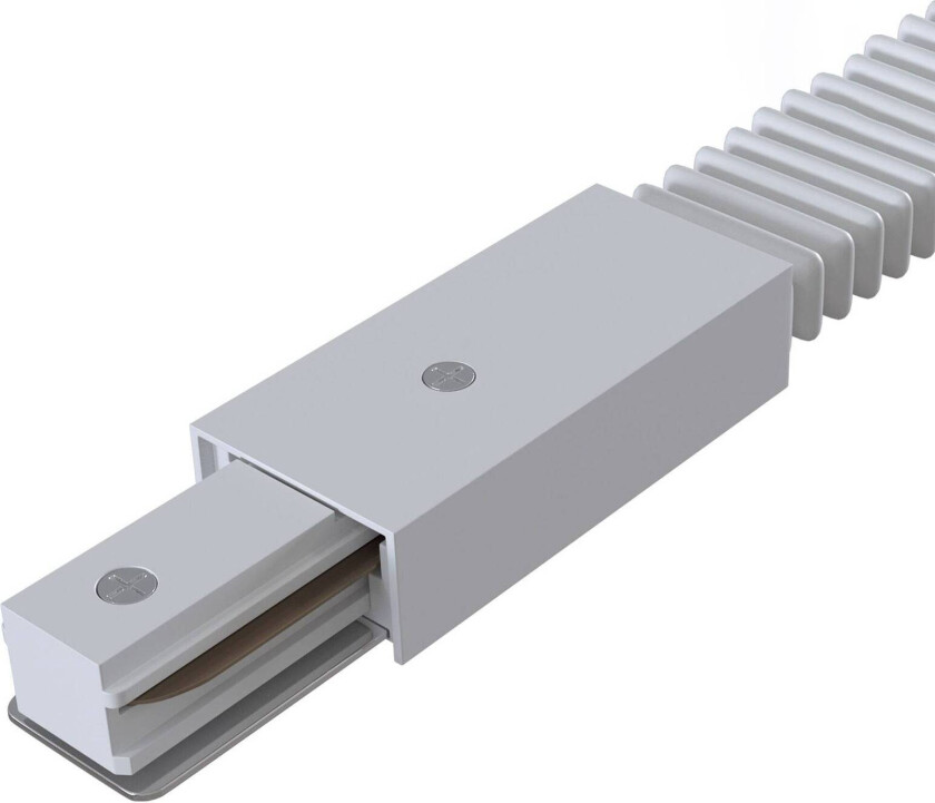 Flexverbinder Skinne, 1-fase skinne, hvit