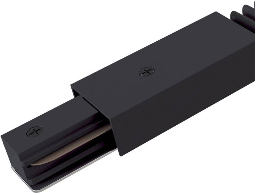 Flex-kontaktskinne, 1-fase skinne, svart