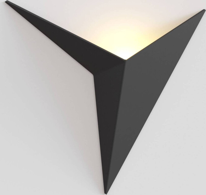 Trame LED-vegglampe svart