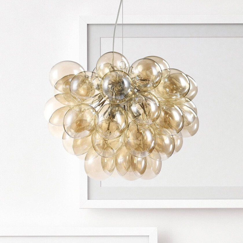 Pendellampe Balbo i gulbrunt