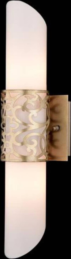 rørformet Glass- vegglys Venera - gull