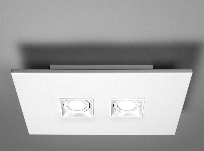 Milan Polifemo taklampe 2 lyskilder hvit