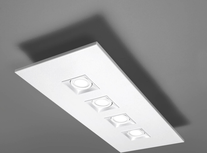 Milan Polifemo taklampe 4 lyskilder hvit