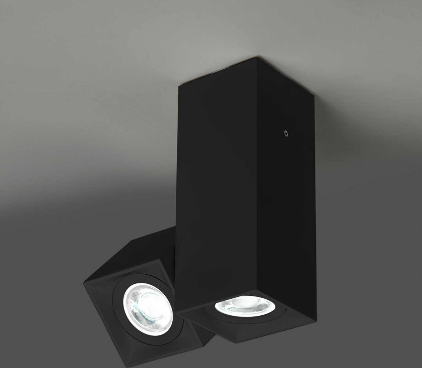 Milan Dau Spot taklampe 2 lyskilder svart