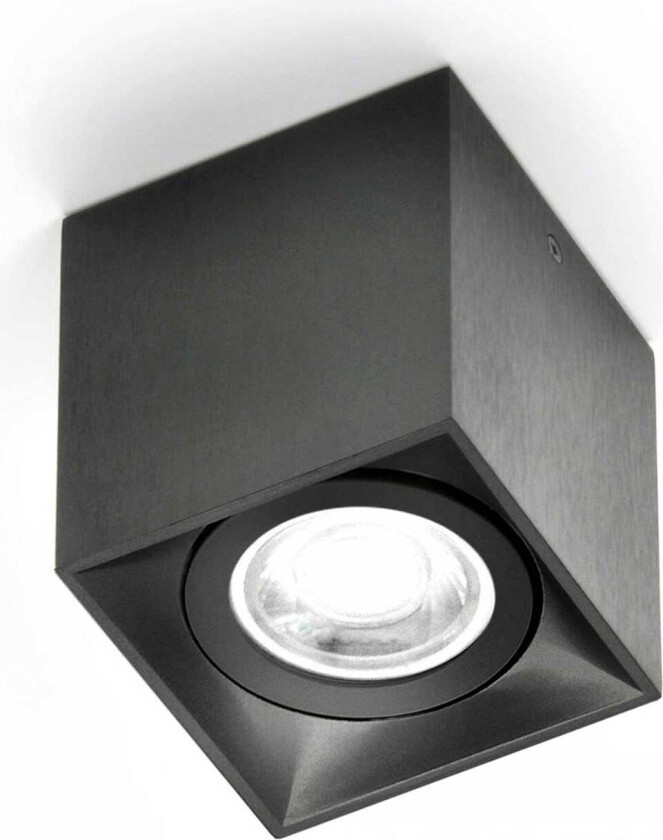 Milan Dau Spot taklampe i kubeform svart