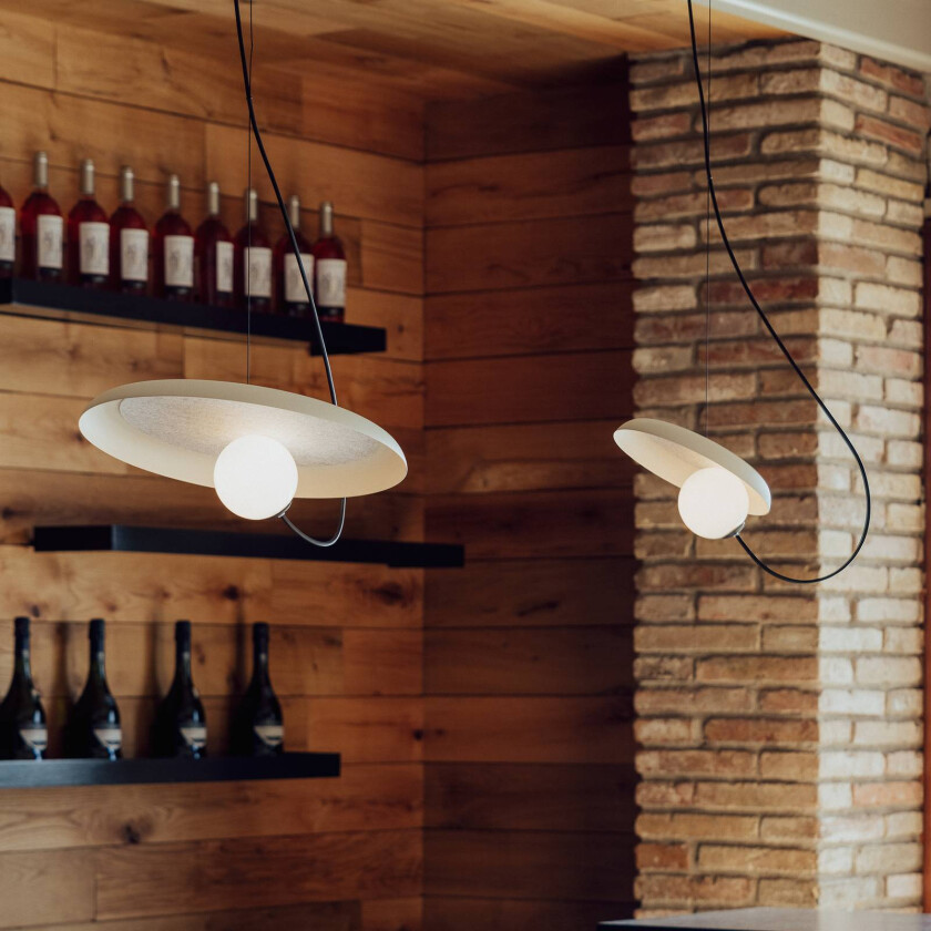 Pendellampe Milan Wire Ø 24 cm minkfarget