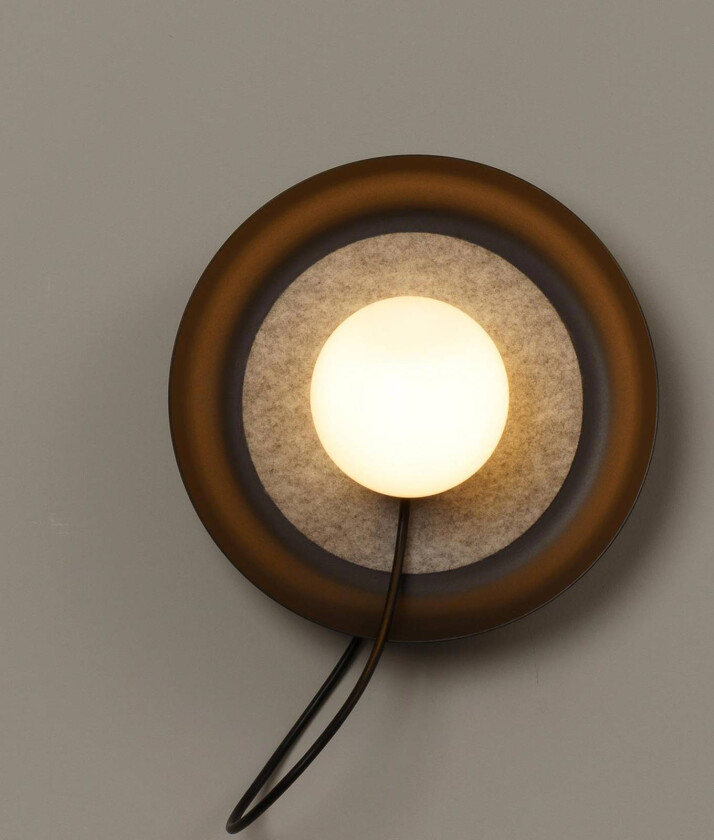 Milan Wire-vegglampe Ø 24 cm antracitt