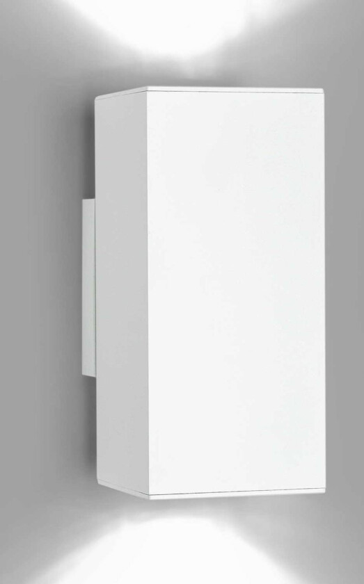 Milan Dau Double – vegglampe hvit